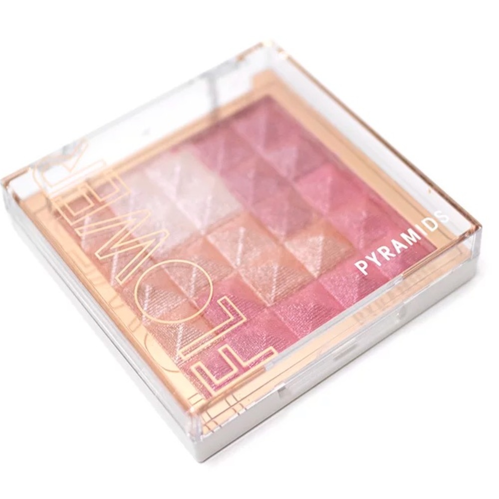 FLOWER Pyramids Blush & Highlight Cheek Colour — RoseGlow Multi-Tone Pink Glow